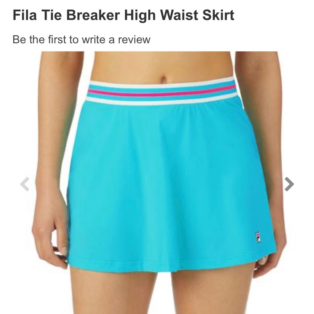 Small Fila Tie Breaker High Waist Skirt